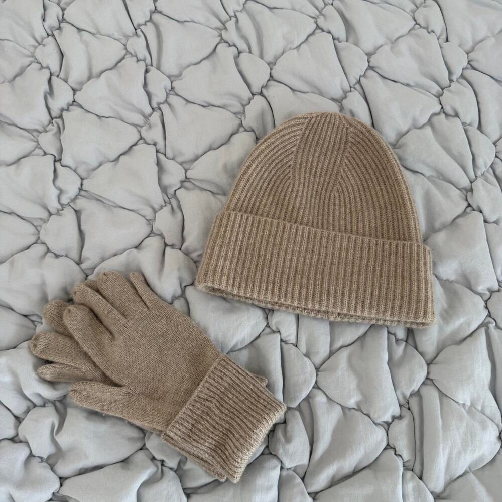 J crew cashmere beanie and